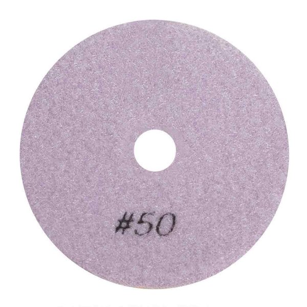 Specialty Diamond 4 Inch Diamond Wet Polishing Pad, 3mm Thick 50 Grit BRTW450